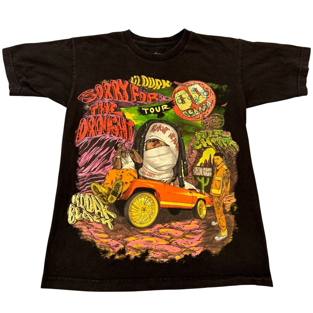Lil Durk Sorry For The Drought 2023 Tour Shirt OTF Kodak Black NLE Choppa Small